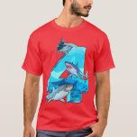 Kids Kids 4th Birthday 4 Years Old Shark Boys Sea  T-Shirt<br><div class="desc">Kids Kids 4th Birthday 4 Years Old Shark Boys Sea Ocean Bday  .</div>