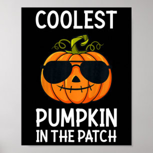 Kids Kids Coolest Pumpkin In The Patch Toddler Boy Poster