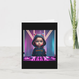 Kids Kids DJ Disk Jockey Fun Children's EDM Christ Card