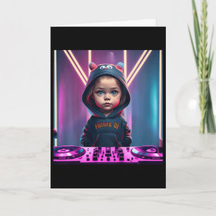 Kids Kids Dj Disk Jockey Fun Children's Edm Christ Card