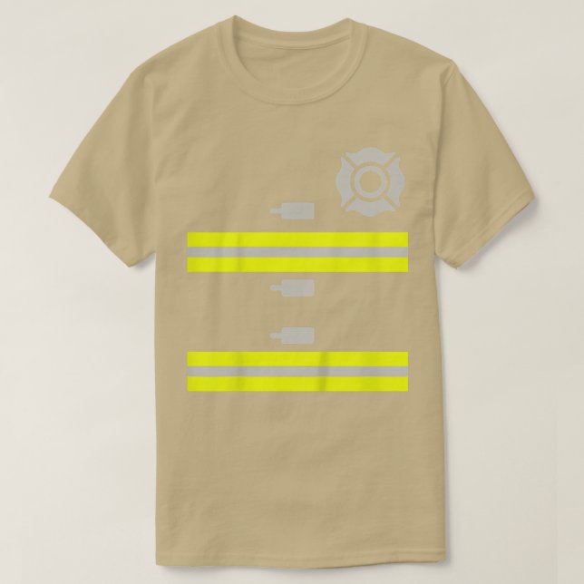 Kids Kids Firefighter Costume  Boys & Girls Hallow T-Shirt (Design Front)