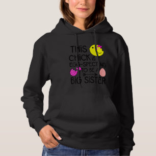 Kids Kids Girls Easter Eggspecting To Be A Big Sis Hoodie