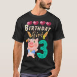 Kids Kids Kids 3 Year Old Pig Birthday Girl Cute 3 T-Shirt<br><div class="desc">Kids Kids Kids 3 Year Old Pig Birthday Girl Cute 3th Party Premium  .</div>