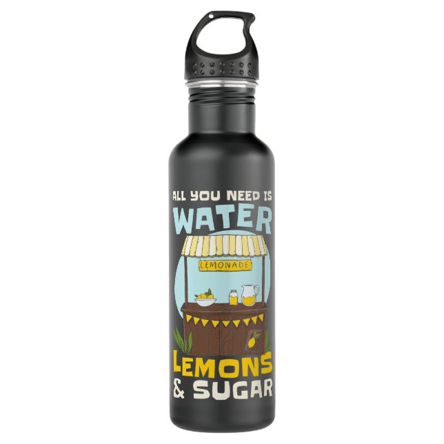Kids Kids Lemonade Stand Lemon Juice Stainless Steel Water Bottle (Front)