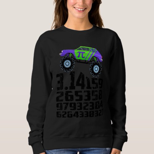 Kids Kids Pi Day for Monster Truck   Boy Sweatshirt
