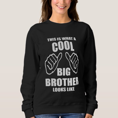 Kids Kids This is What A Cool Big Brother Looks Li Sweatshirt