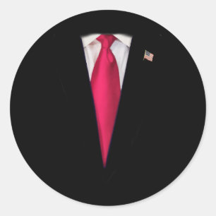 Kids Kid's Trump Halloween Costume 1 Classic Round Sticker