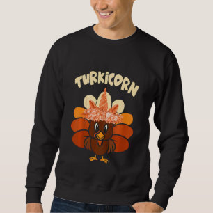 Kids Kids  Turkicorn Unicorn Turkey  Thanksgiving  Sweatshirt