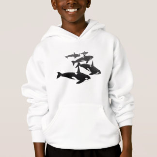 Kids Killer Whale Hoodie Orca Whale Art Sweatshirt