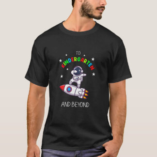 Kids Kindergarten And Beyond Cute Dabbing Spaceman T-Shirt