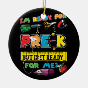 Kids Kindergarten First Day Of School Preschool Ea Ceramic Ornament