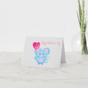 Kids Kindergarten Friends Mouse Valentine's Day Card