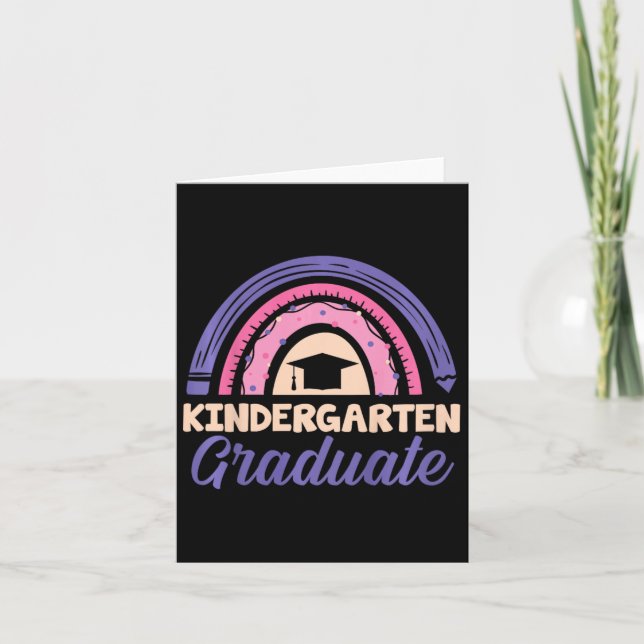 Kids Kindergarten Graduation Last Day Of School Ra Card (Front)
