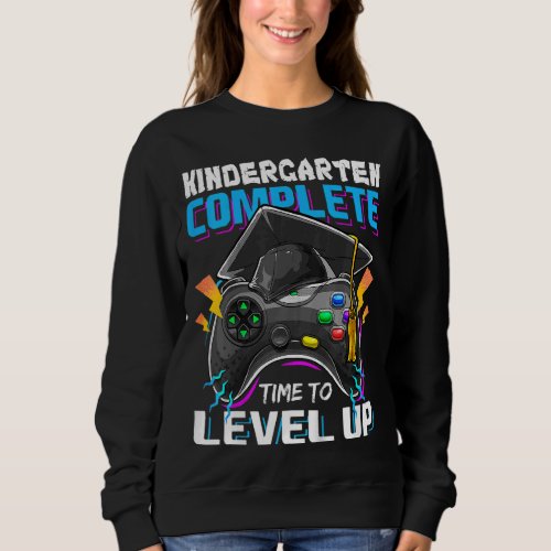 Kids Kindergarten Graduation  Level Complete Video Sweatshirt