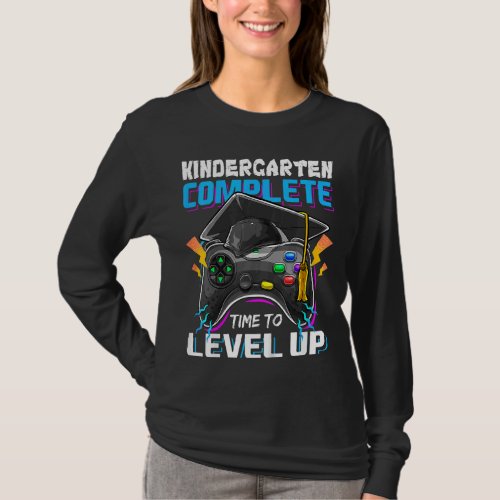 Kids Kindergarten Graduation  Level Complete Video T_Shirt