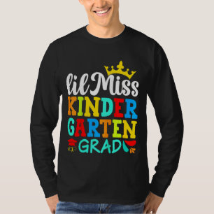 Kids Kindergarten Graduation Lil Miss Kindergarten T-Shirt