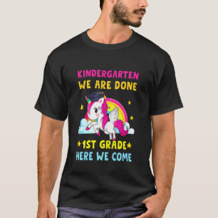 Kids Kindergarten Graduation Magical Unicorn Kindy T-Shirt