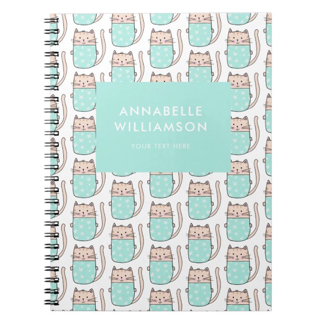 Kids kitty cat animal lover notebook (Front)