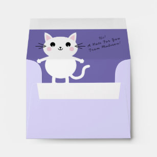 Kids Kitty Cat Cute Envelope
