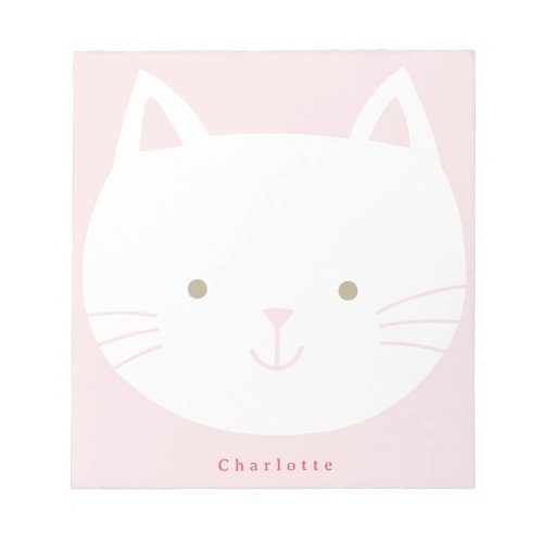 Kids Kitty Personalized notepads