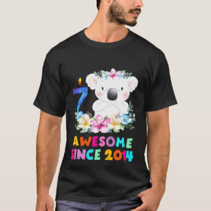Kids  Koala Bear 7 Years Birthday Outfit For Boys  T-Shirt