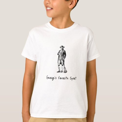 Kids Lacrosse T_shirt_George Washington T_Shirt