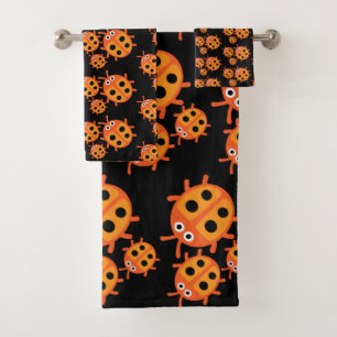 Kids ladybird Family Bath Towel Set