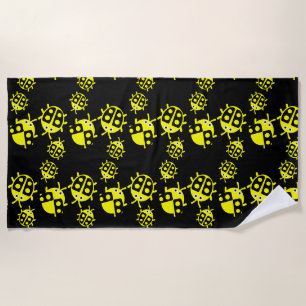 Kids ladybug beach towel