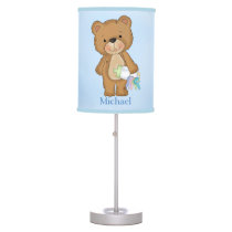 Kid's Lamp Baby Boy Teddy Bear Baby Bottle