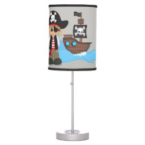 Kid's Lamp Cute Pirate Boy