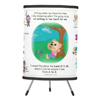 Kids Lamp Tripod- Bailey Bear in the Land of I AM