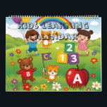 Kids Learning Calendar – ABC & 123 Educational<br><div class="desc">Teach your preschooler letters and numbers all year with this colorful Kids Learning Calendar! Each month features 2–3 fun, playful objects with letters from A to Z and a large number from 1 to 12. Bright, engaging illustrations help children recognize letters, numbers, and basic concepts while enjoying a visually appealing...</div>