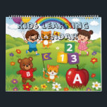 Kids Learning Calendar – ABC & 123 Educational<br><div class="desc">Teach your preschooler letters and numbers all year with this colorful Kids Learning Calendar! Each month features 2–3 fun, playful objects with letters from A to Z and a large number from 1 to 12. Bright, engaging illustrations help children recognize letters, numbers, and basic concepts while enjoying a visually appealing...</div>