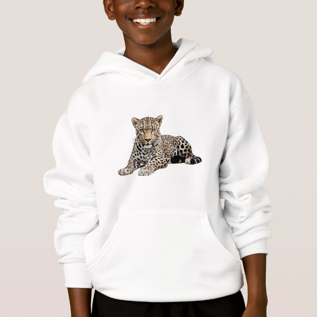kids Leopard  hoodie  (Front)