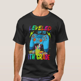 Kids Leveled Up To 8th Grade Back To School Video T-Shirt