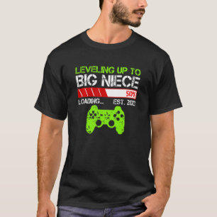 Kids Leveling Up To Big Niece Est 2023 New Niece T-Shirt
