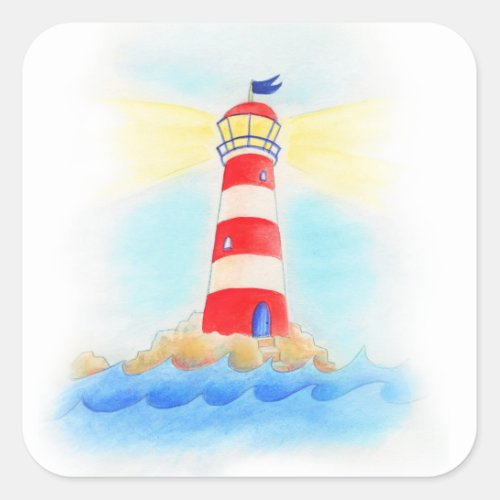 Kids lighthouse stickers