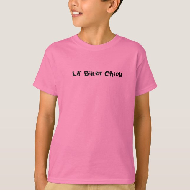 Kids Lil' Biker Chick T-Shirt (Front)