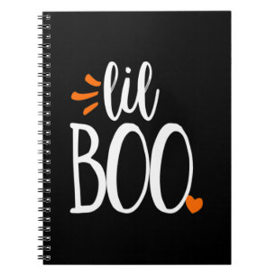 Kids lil boo little cute halloween ghost party notebook