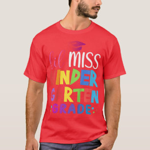 Kids Lil' Miss Kindergarten Grad Graduation Baby K T-Shirt