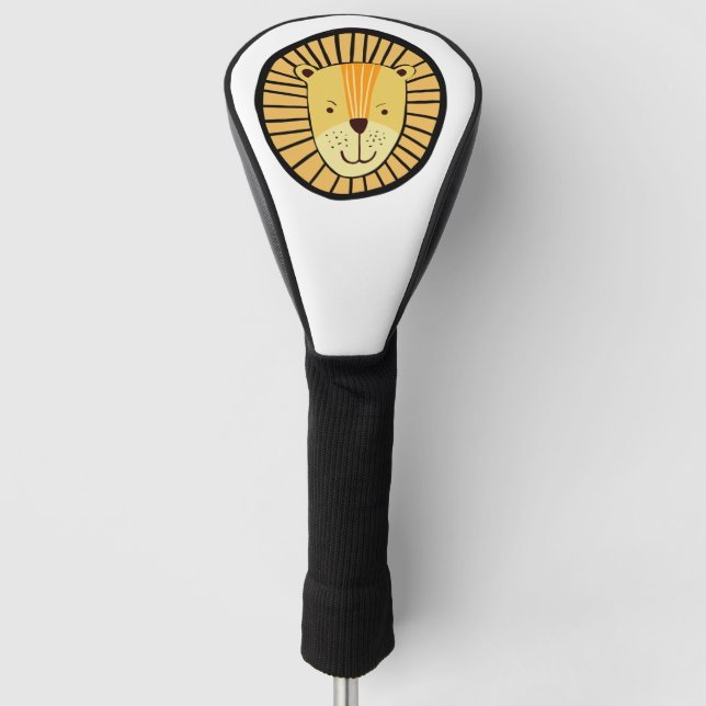 Kids Lion Jungle Animal Golf Head Cover (Front)