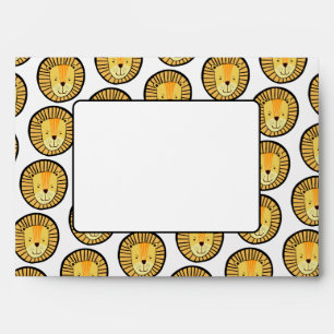 Kids Lion Jungle Animal Pattern Envelope