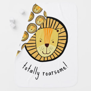 Kids Lion Totally Roarsome Jungle Animal Baby Blanket