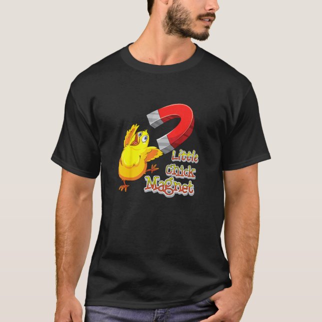 Kids Little Chick Magnet Boys Kids Toddlers Easter T-Shirt (Front)