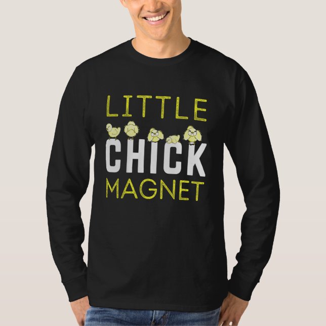 Kids Little Chick Magnet Spring Summer Farm Boy Bo T-Shirt (Front)