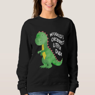 Kids Little Dinosaur With Colorful Balloons Baby D Sweatshirt
