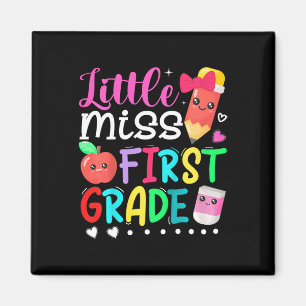 Kids Little Miss First Grade Back To School 1st G Magnet