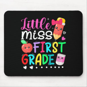 Kids Little Miss First Grade Back To School 1st G Mouse Pad