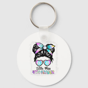 Kids Little Miss Fourth Grade Girl Ck To School Sh Keychain