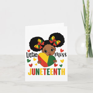 Kids Little Miss Juneteenth Black Girls Magictoddl Card